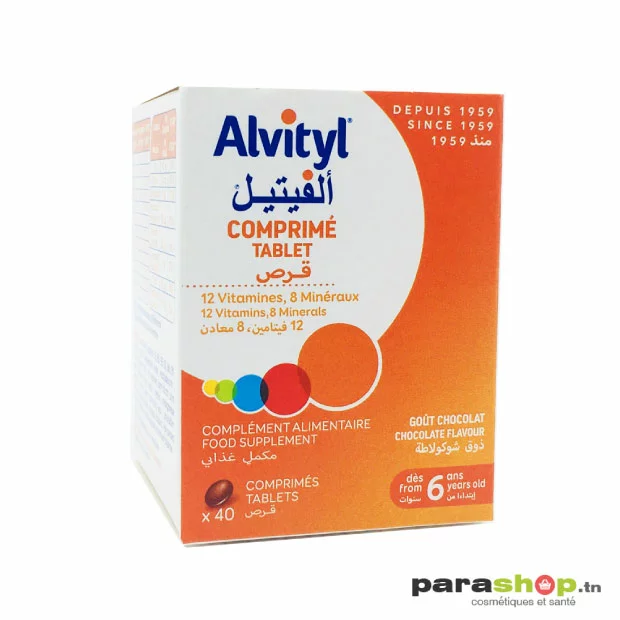 Alvityl Vitamines Et Mineraux 40 Comprimes