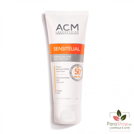 ACM Sensitélial Crème Solaire Invisible SPF50+ 40ML