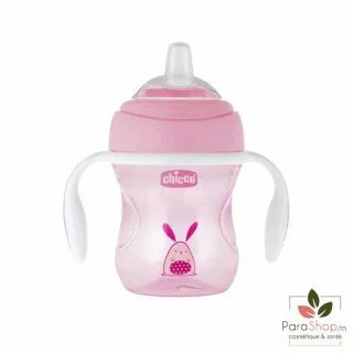 Chicco Tasse Transition Bec Souple Silicone Girl 4m