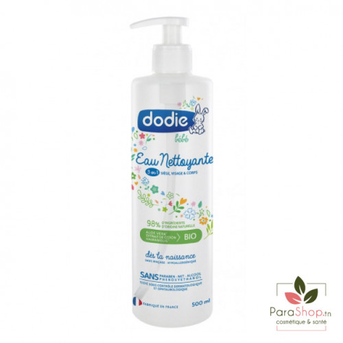 Dodie Eau Nettoyante Bebe 3 En 1 500ml