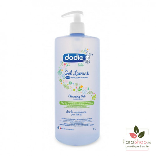 Dodie Gel Lavant 3 En 1 Visage Corps Et Cheveux 1l